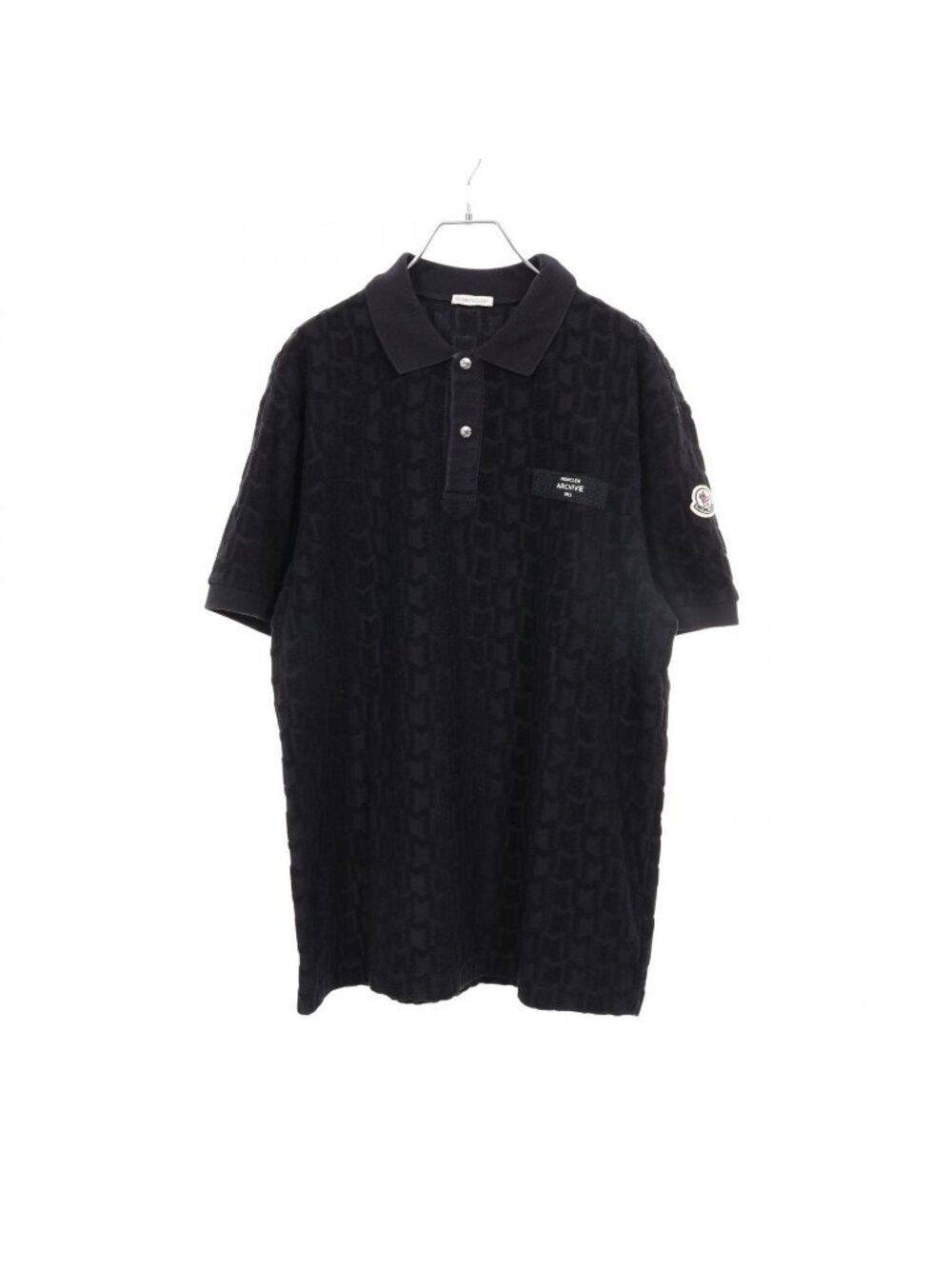 Moncler Polo Shirt Pile Monogram Cotton